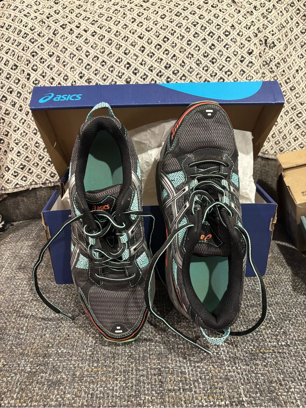 Asics Black & Teal Gel-Venture 4 Women's Running Shoes